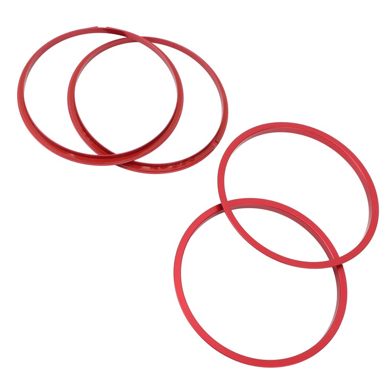 4pcs AC Vent Ring Outer Trim Aluminum Alloy Air Conditioning