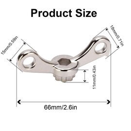 Ruayia Crank Puller, 2-in-1 Tool for Disassembly & Assembly, Cover Tool & Quick Removal Hook, High-Quality Chrome-Plated Cranks Compatible with HollowTech II