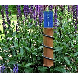 Park Seed Copper and Polycarbonate Floating Rain Gauge for Garden, World's Coolest Rain Gauge, 24-Inch Steel Stake