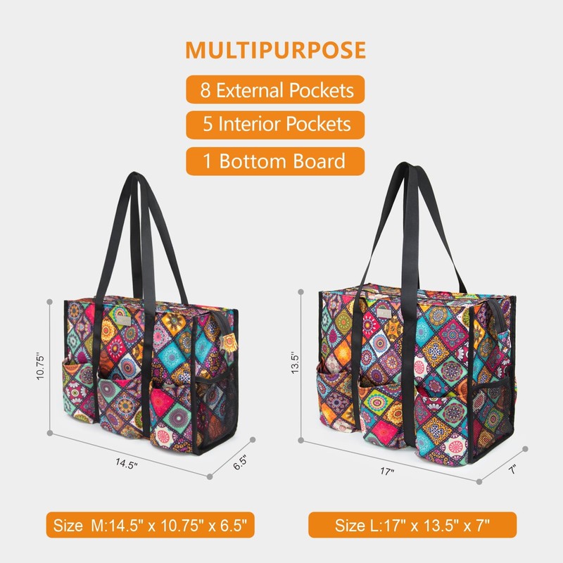 TOPDesign Utility Water Resistant Tote Bag for Women - 13