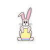 Advanced Graphics Easter Bunny with Egg Sign Board Life Size