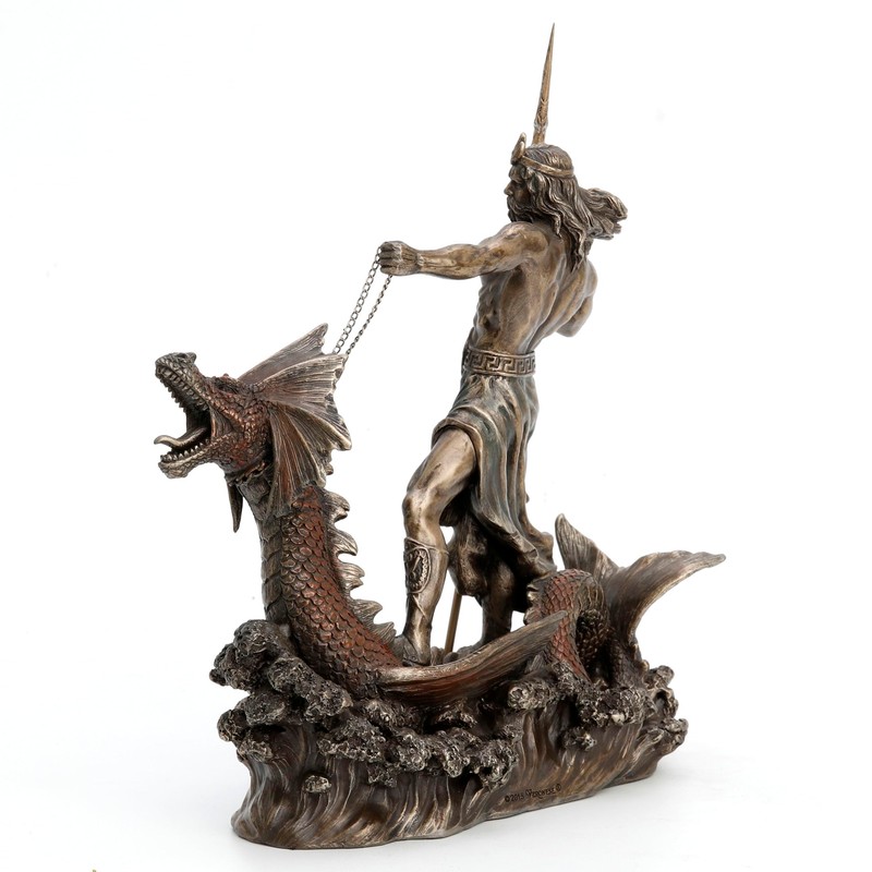 Veronese Design 9 1/4 Inch Poseidon with Trident Standing On