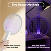 2PCS Electric Fly Swatter 4000V, 2-in-1 Foldable Bug Zapper Racket,