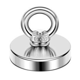 DIYMAG Strong Neodymium Fishing Magnets, 300 lbs(136 KG) Pulling Force Rare E...
