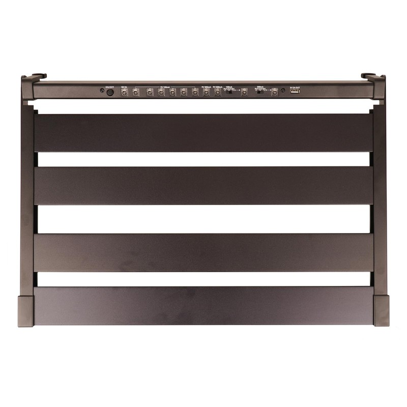 GOKKO 20.5" x 13.8" Pedal Board with Integrated Power Supply,