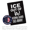 Abolish ICE ICE Out of LA Guard Flag Kit Stand