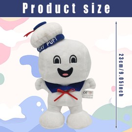 wedfcvrt Funny Ghost Plush Toy,Medium Soft Toy,Ghost Pillow Children's Room Decoration,Ghost Plush Doll Plush Gifts Cute Stuffed Animal Pillow For Game Fans Kids Birthday Gift - 23cm