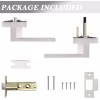Probrico 2PK Probrico Square Passage Door Lock Lever Door Handle