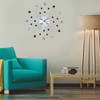 Crystal Wall Clock Sparkling Bling Diamond Studded Silver Wall Clock