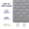 SLEEP ZONE Bedding Quilted Fitted Twin Mattress Pad Cover, Soft