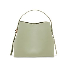 Anne Klein Women's Small Bucket Hobo with Enamel Turn Lock, Green Fig