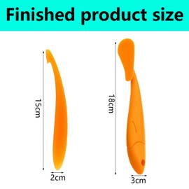 QZKJQDD 2 PCS Orange Peeler, Citrus Opening Tool, Long Handled Speed Peeler, Orange Tool for Lemon, Mango,Kiwi
