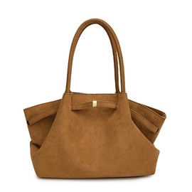Makukke Suede Tote Bag for Women, Suede Bag Hobo Handbag Women Large Vintage Shoulder Bag Purse for Work Office Travel