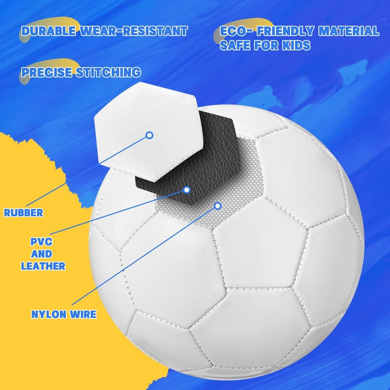 12 Size 5 6 Size 5 All White Soccer Ball