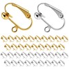 40 Pack Clip Earring Converters, Post to Clip On Earring