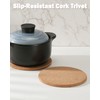 KITLAB Cork Trivet, 4 Pack High Density Thick Cork Trivets