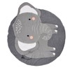 Baby Play Mat Round Cartoon Elephant Pattern Soft Cotton Decoration