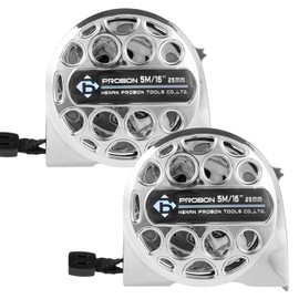 Tape Measure,Stainless Steel Measuring Tape with Double-Sided Scale Waterproof Portable Retractable Measure Ruler for Household Agricultural Industrial Woodworking (2 Pcs, 16 FT)