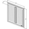 MKK Stainless Steel Grille Cover, 200x200mm, Brushed Surface, for Wall