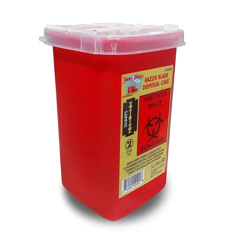 The Shave Factory Blade Dispenser, Sharps Container, Needle Disposal containers,