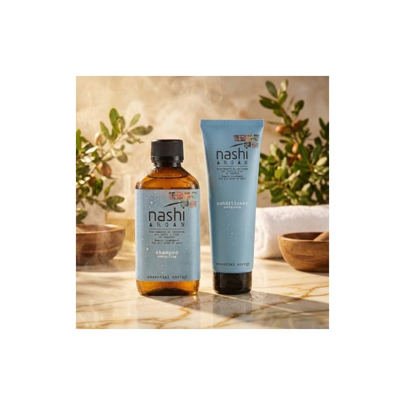 Nashi Argan Duo Shampoo y Acondicionador Energizante para Control de