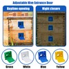 8 Pcs Plastic Bee Hive Entrance Disc, Blue Bee Entrance