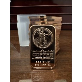 Lot Of 20 1 oz Copper Bar - Walking Liberty