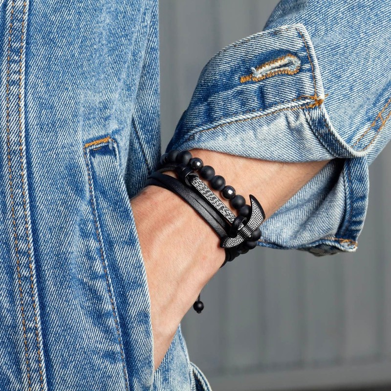 Pulsera Vikinga (Negro)