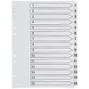 Q-Connect 1-15 Index Multi-Punched Reinforced Board Clear Tab A4 White