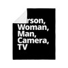 CafePress Person Woman Man-Camera TV Plush Fleece-Throw Blan Super Soft