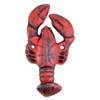 Primitive Cast Red Lobster Wall Hooks, 5 1/2 Inches, Set