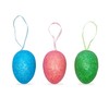 Easter Egg Ornaments in 6 Sparkle Colors (36 Pack)
