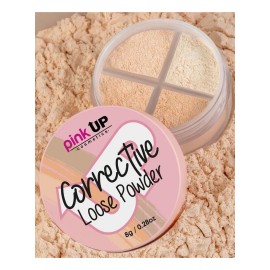 Corrective Loose Powder Pink Up Polvo Suelto Correctivo Mate Tono Warm