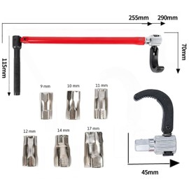 GIONAR 8-Piece Stand Tap Nut Wrench Set, Universal Tool for Tap Assembly, Fittings Keys, Set for Plumbing Installations, Water Crane Tool Kit with Claw