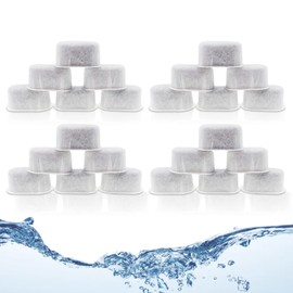 24 Pack Replacement Activated Charcoal Water Filter Cartridges for Beautiful 14-cup Programmable Drip Coffee Maker, Premium Water Filtration Pods Compatible with Drew Barrymore coffee makers