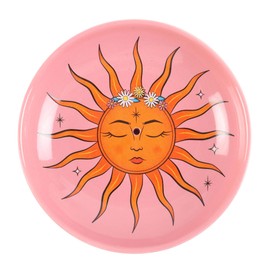 Sun Celestial Incense Holder: Celestial Dreams Stand with Sun and Moon Motif - Tarot Card Inspired Modern Ceramic Dish for Aromatherapy