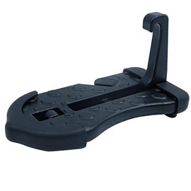 ANCLLO Car Multifunction Locking Door Step Glass Breaker Safety Hammer Easy Roof Access Compact and Foldable Black