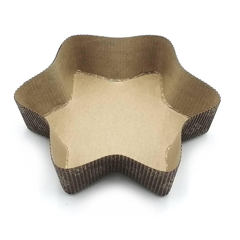 Erre4m Poinsettia Disposable 10 Star Baking Tin 26 x 6