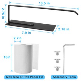Magnetic Paper Towel Holder, Toilet Paper Roll Holder Magnetic Paper Towel Rack Wall Mount Fridge Organizer for Paper Towels Rolls Bathroom Toilet Pantry RV Kitchen Organizers and Storage 2 Pack