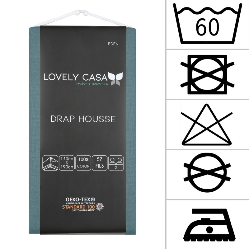 Lovely Casa - Fitted sheet - Size 140 x 190