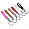 Doliphine wristlet Mini leather key fob keychain with key ring