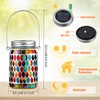 Tuanse 3 Pieces Solar Powered Mosaic Lights, Outdoor Hanging Solar