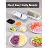 Geedel Mandoline Slicer for Kitchen, Potato Onion Slicer Vegetable Cutter,
