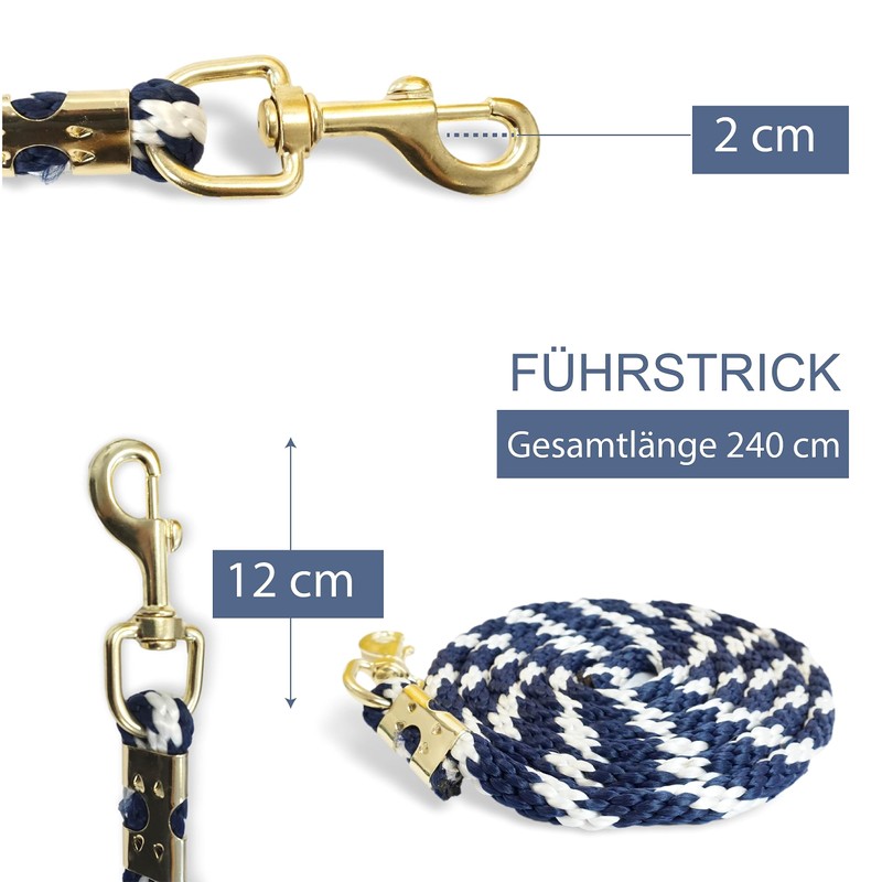 Pferdelinis Lead Rope for Horse - Equestrian Accessories, 7.87 Feet,