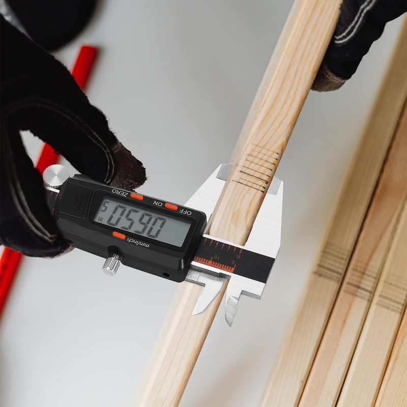 Digital Caliper, HARDELL 6 Inch Stainless Steel Calipers Measuring Tool