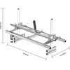 FARMMAC Chainsaw-Mill-Portable-Saw-Mill - 36 Inch Chainsaw Mill Kit Planking Milling,