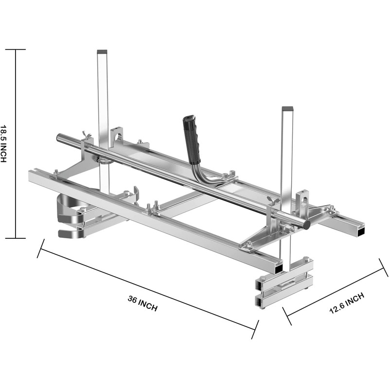FARMMAC Chainsaw-Mill-Portable-Saw-Mill - 36 Inch Chainsaw Mill Kit Planking Milling,