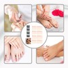 False Toenails, French Tip False Nails, 96 Pieces Short Elegant