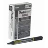 Pentel Pack of 3 Permanent Markers N860, Chisel Tip, Black