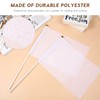TOYANDONA Pack of 24 White Flag Mini Flags Small White